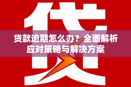 永安贷款逾期怎么办？全面解析应对策略与解决方案