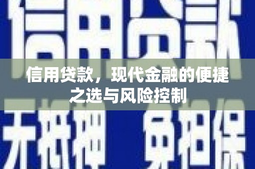 永安信用贷款，现代金融的便捷之选与风险控制
