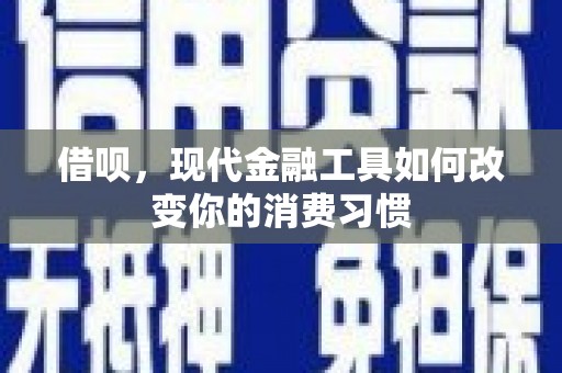 永安借呗，现代金融工具如何改变你的消费习惯