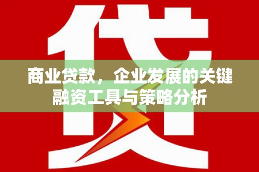 永安商业贷款，企业发展的关键融资工具与策略分析