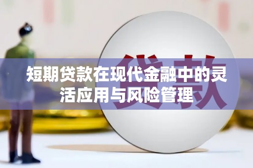 永安短期贷款在现代金融中的灵活应用与风险管理