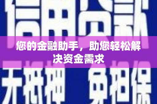 永安您的金融助手，助您轻松解决资金需求