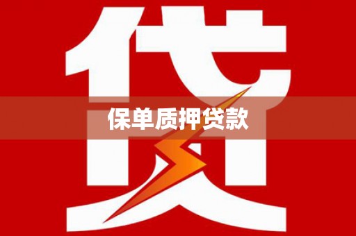 永安保单质押贷款