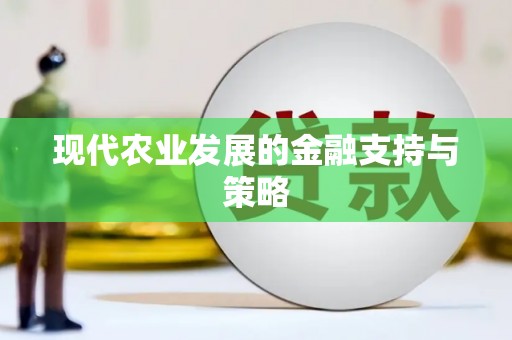 永安现代农业发展的金融支持与策略
